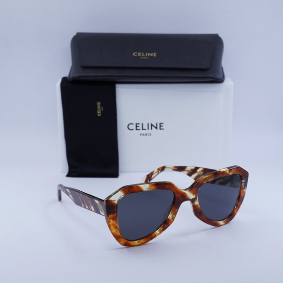 Final Price! Celine CL40046U 56A Brown/Grey Sunglasses - Picture 1 of 9